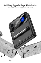 Carregar imagem no visualizador da galeria, Magnetic hinge Slim Case For Samsung Galaxy Z Flip 3 5G With Capacitive Pen Slot Plastic Phone Cover For Galaxy Z Flip3 Case
