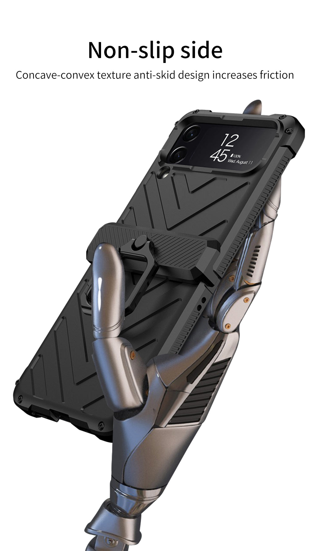 Magnetic Armored Cover For Samsung Galaxy Z Flip Fold 3 Case All-included Hinge Bracket Hard For Galaxy Z Flip3 Fold3 5G
