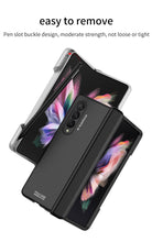 Carregar imagem no visualizador da galeria, Magnetic Hinge Protection Case For Samsung Galaxy Z Fold 3 5G All-included Anti-knock Plastic Cover For Galaxy Z Fold3 Funda
