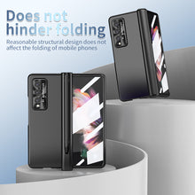 Lade das Bild in den Galerie-Viewer, Double Hinges Electroplated Case for Samsung Galaxy Z Fold4 5G  with Stylus
