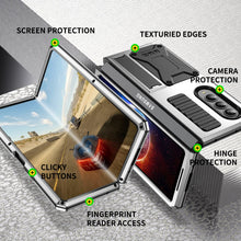 Carregar imagem no visualizador da galeria, Samsung Galaxy Z Fold4 5G Case Aluminum Alloy Metal Heavy Duty Protection Stand Back Cover for Samsung Z Fold4 Capa
