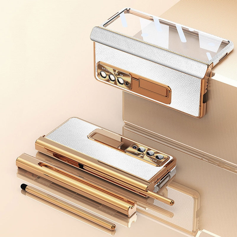 Aluminum Alloy Case for Samsung Galaxy Z Fold4 5G All-Inclusive Electroplating Cover