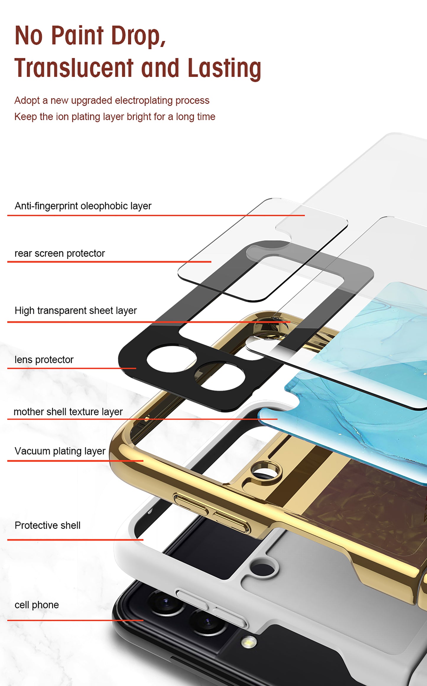 Painted Tempered Glass Ring Stand Cover For Samsung Galaxy Z Flip Fold 3 2 Case Plating Frame For Galaxy Z Flip3 Fold3 CASE
