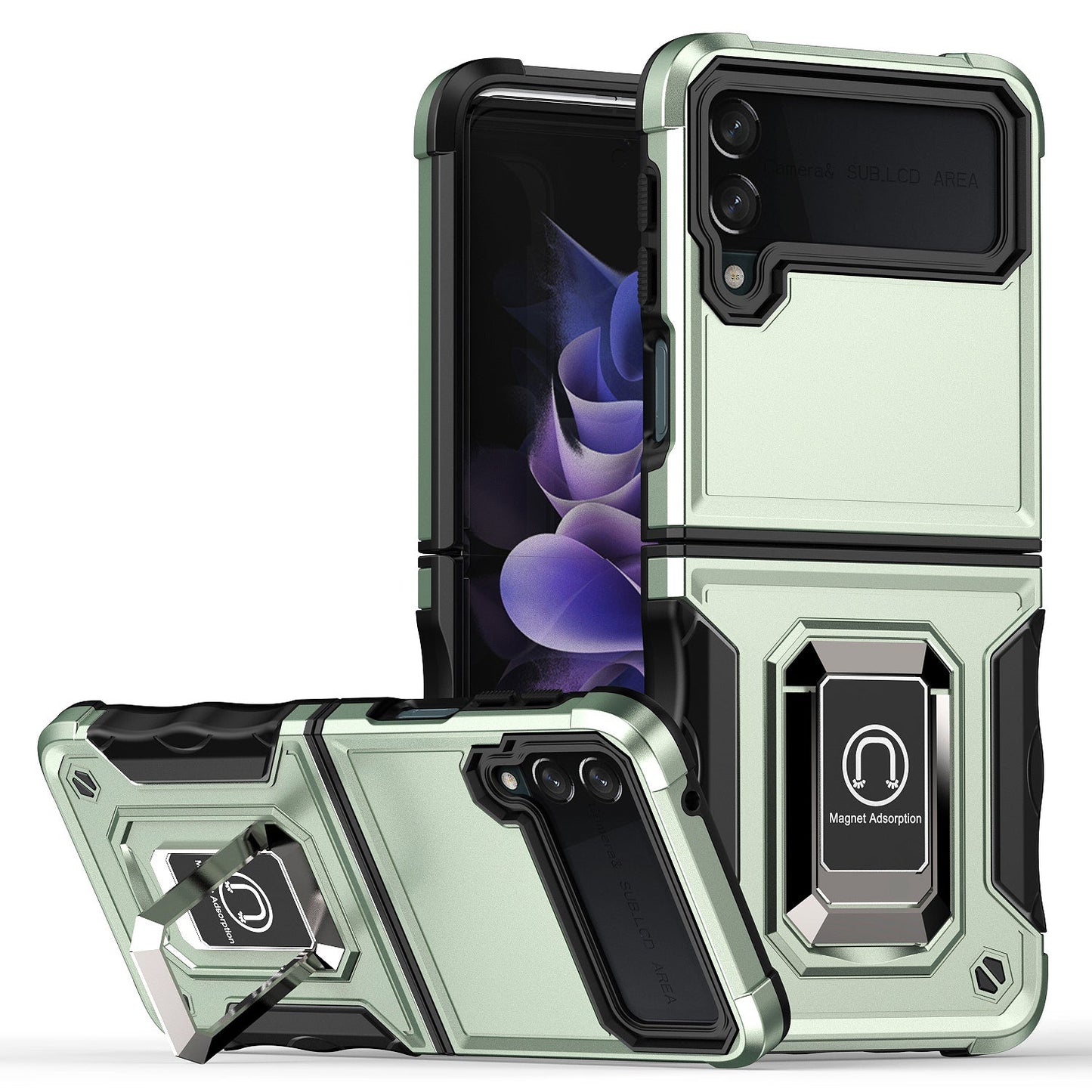 Built-in Kickstand Case for Samsung Galaxy Z Flip4 5G