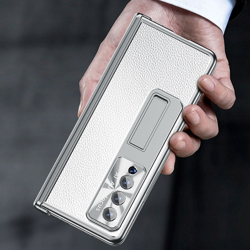 Samsung Galaxy Z Fold4  5G Aluminum Alloy Case Magnetic Hinge With Stylus