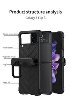Cargar imagen en el visor de la galería, Magnetic Armored Cover For Samsung Galaxy Z Flip Fold 3 Case All-included Hinge Bracket Hard For Galaxy Z Flip3 Fold3 5G
