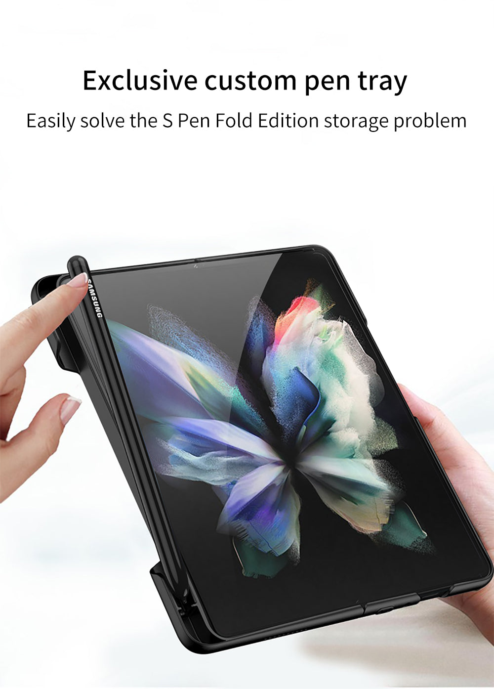 Ultra-Thin With Pen Slot and Capacitance Pen Case For Samsung Galaxy Z Fold 3 5G