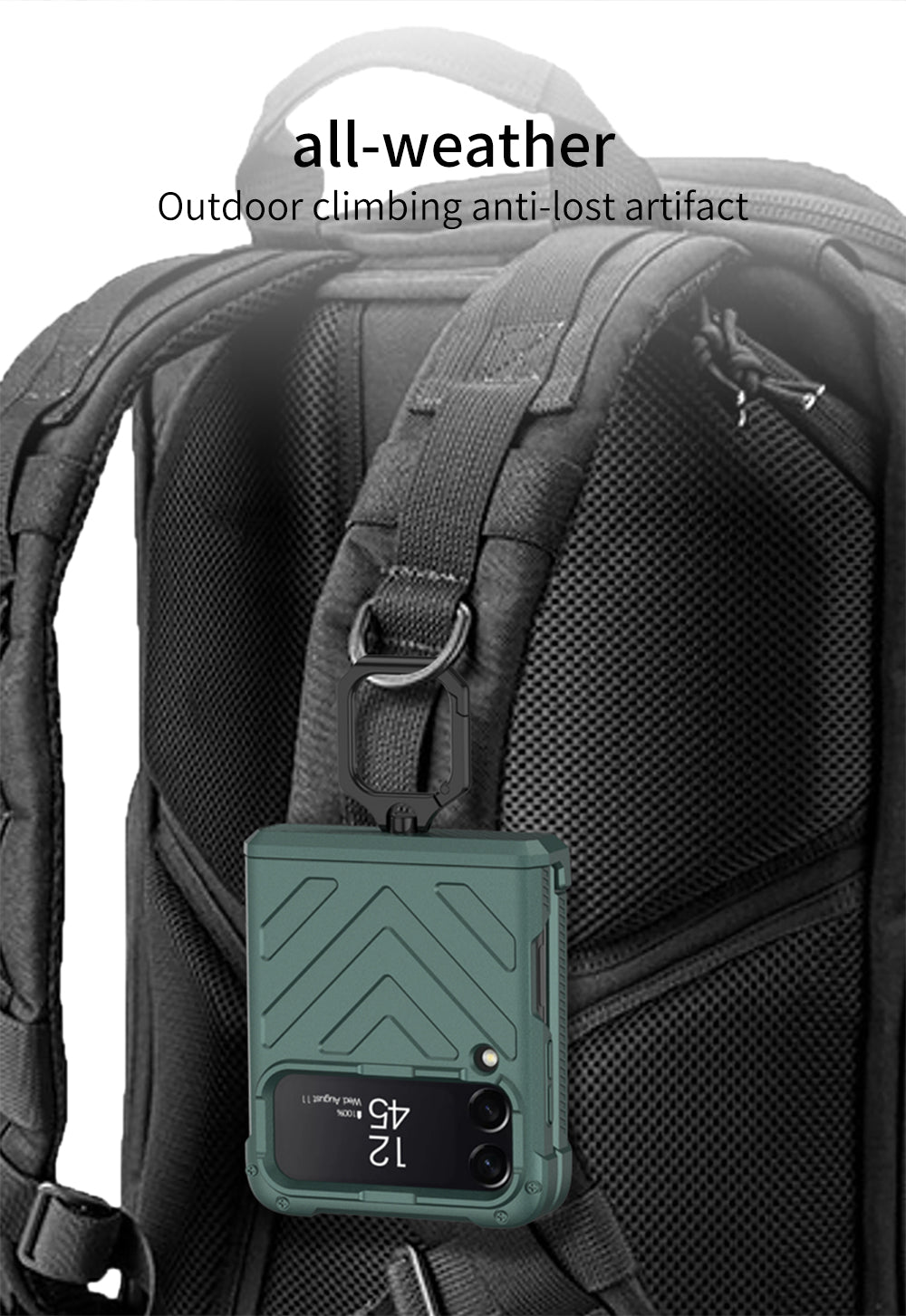 Magnetic Armored Cover For Samsung Galaxy Z Flip Fold 3 Case All-included Hinge Bracket Hard For Galaxy Z Flip3 Fold3 5G