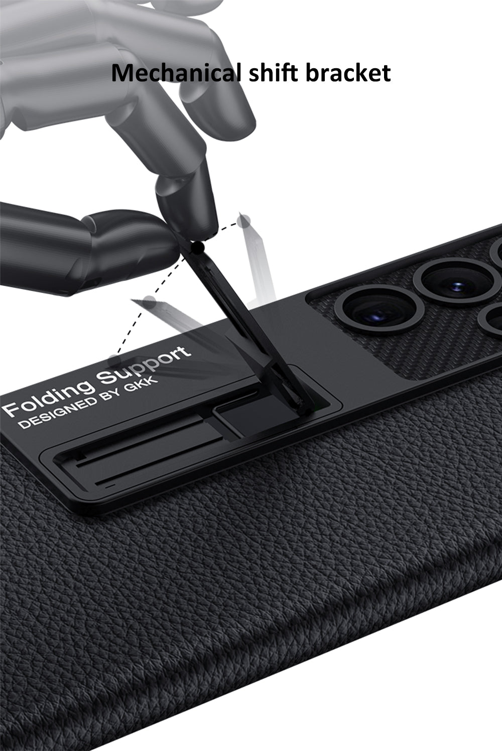 Carbon fiber Leather Stand Phone Case For Samsung Galaxy S22 Ultra All-included Protection Cover For Galaxy S22 Ultra Case