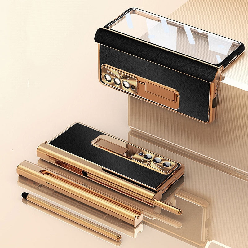 Aluminum Alloy Case for Samsung Galaxy Z Fold4 5G All-Inclusive Electroplating Cover