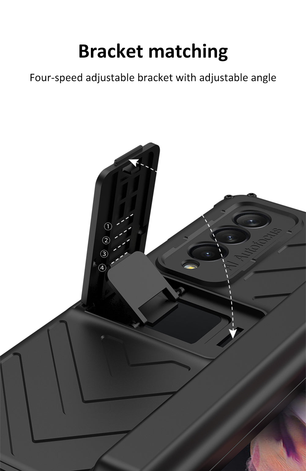 Magnetic Hinge Frame Pen Case Cover For Samsung Galaxy Z Fold 3 All-included Tempered Glass Plastic Case For Samsung Z Fold3