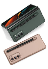 Cargar imagen en el visor de la galería, Ultra-Thin Plastic With Slot Case For Samsung Galaxy Z Fold 2 5G Anti-knock Phone Cover For Galaxy Z Fold2 Case Included Pen
