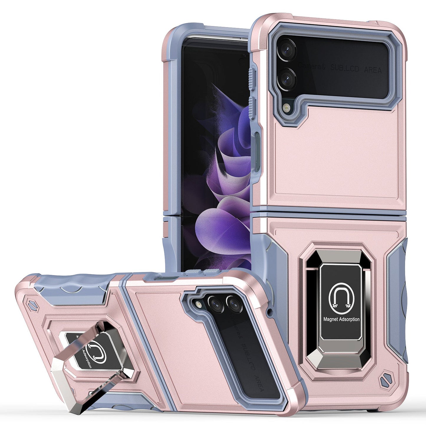 Built-in Kickstand Case for Samsung Galaxy Z Flip4 5G