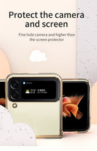 Lade das Bild in den Galerie-Viewer, Hinge Case for Samsung Galaxy Z Flip 4 5G Case Full Protection Plating Transparent
