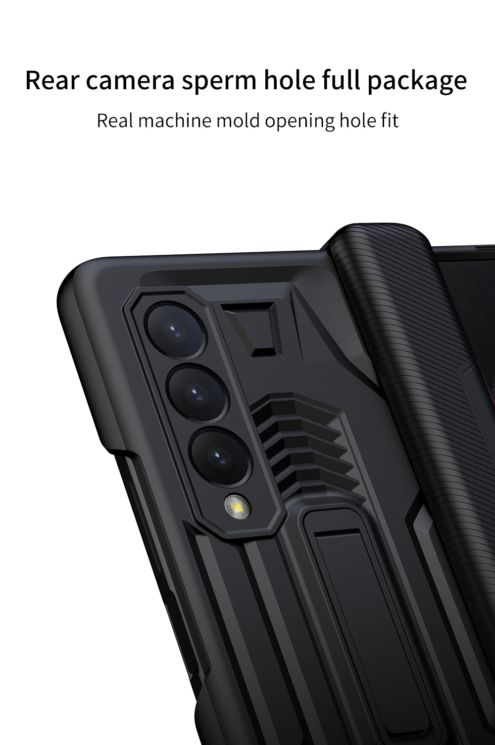 Armor Magnetic Screen Glass Case For Samsung Galaxy Z Fold 3 5G Bracket Stand Hard Fold Case Cover For Samsung Z Fold3 Funda