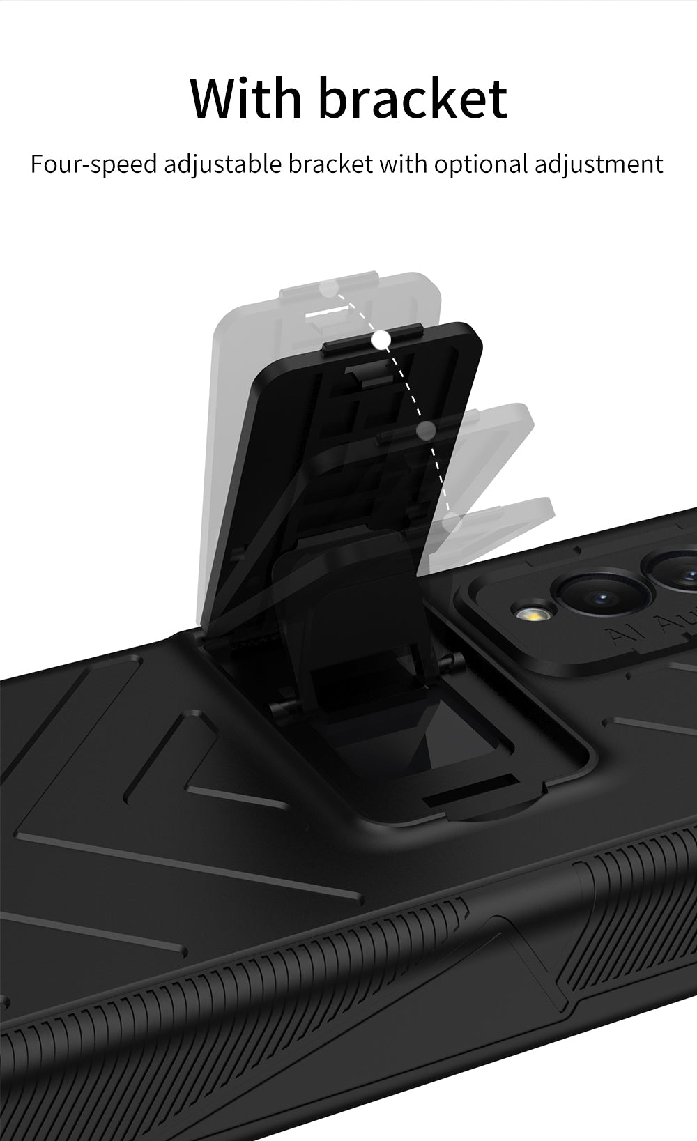 Heavy duty Armor Magnetic Hinge Cover For Samsung Galaxy Z Fold 3 5G Case Anti-knock Stand Cover For Galaxy Z Fold 3 Funda