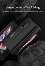 Load image into Gallery viewer, Magnetic Hinge All-included Pen Case For Samsung Galaxy Z Fold 3 Case Screen Tempered Glass Stand For Galaxy Z Fold3 Cover
