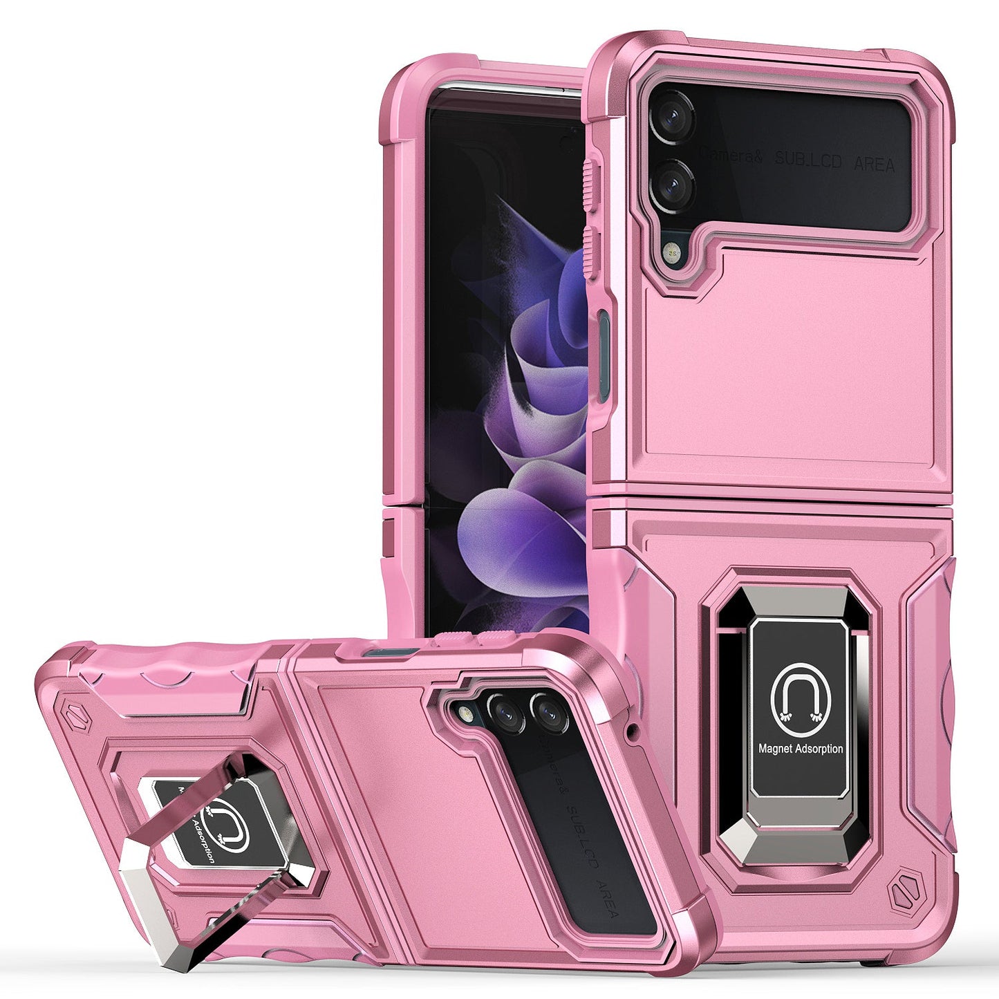 Built-in Kickstand Case for Samsung Galaxy Z Flip4 5G