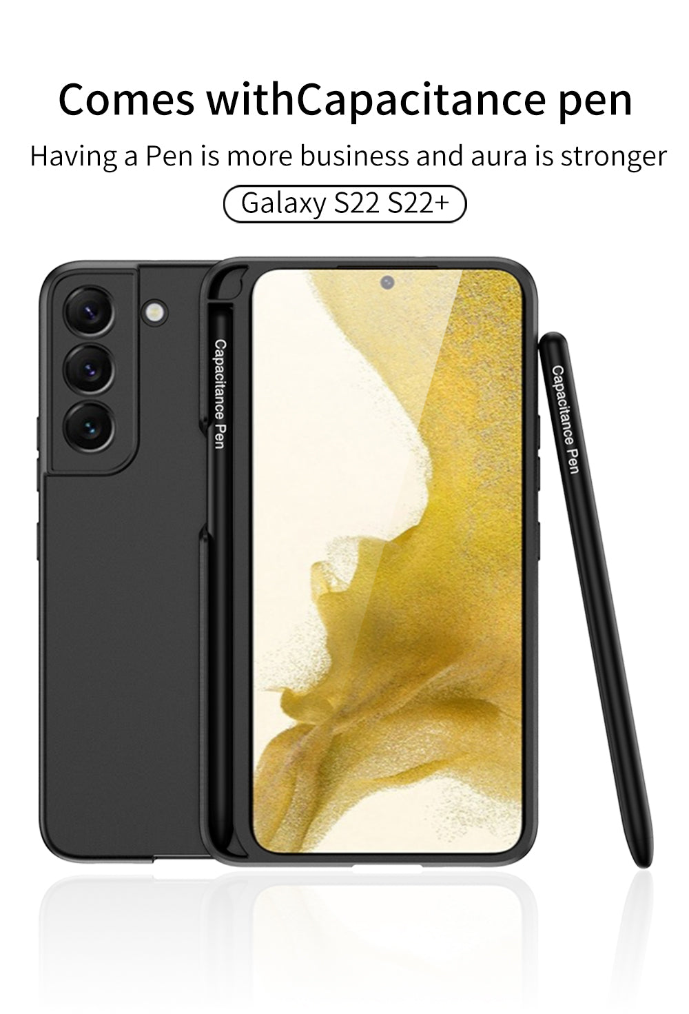 Samsung Galaxy S22 Plus Ultra Case Ultra-Thin Anti-knock With Pen Soft Cover For Galaxy S22 Plus Ultra 5G
