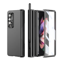 Lade das Bild in den Galerie-Viewer, Double Hinges Electroplated Case for Samsung Galaxy Z Fold4 5G  with Stylus
