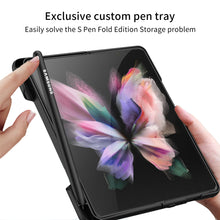 Load image into Gallery viewer, Ultra-thin Magnetic Stand Case For Samsung Galaxy Z Fold 3 5G With Edge Pen Slot Hard Phone Cover For Samsung Z Fold 3 Case
