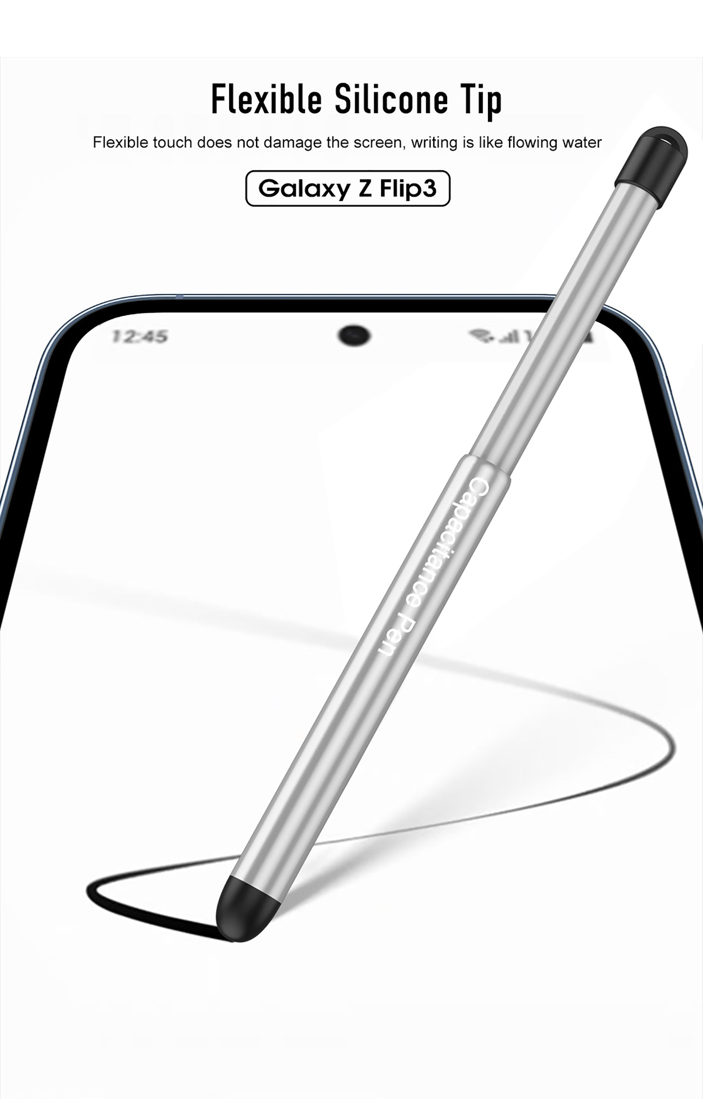 Magnetic hinge Slim Case For Samsung Galaxy Z Flip 3 5G With Capacitive Pen Slot Plastic Phone Cover For Galaxy Z Flip3 Case