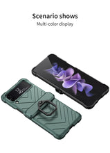Cargar imagen en el visor de la galería, Magnetic Armored Cover For Samsung Galaxy Z Flip Fold 3 Case All-included Hinge Bracket Hard For Galaxy Z Flip3 Fold3 5G
