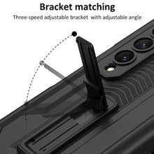 Carregar imagem no visualizador da galeria, Shockproof Armor Case For Samsung Galaxy Z Fold4 5G Cover With Magnetic Hinge Slide Pen Slot &amp; Film
