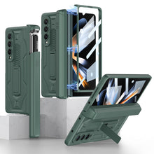 Carregar imagem no visualizador da galeria, Shockproof Armor Case For Samsung Galaxy Z Fold4 5G Cover With Magnetic Hinge Slide Pen Slot &amp; Film
