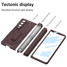 Carregar imagem no visualizador da galeria, Shockproof Armor Case For Samsung Galaxy Z Fold4 5G Cover With Magnetic Hinge Slide Pen Slot &amp; Film
