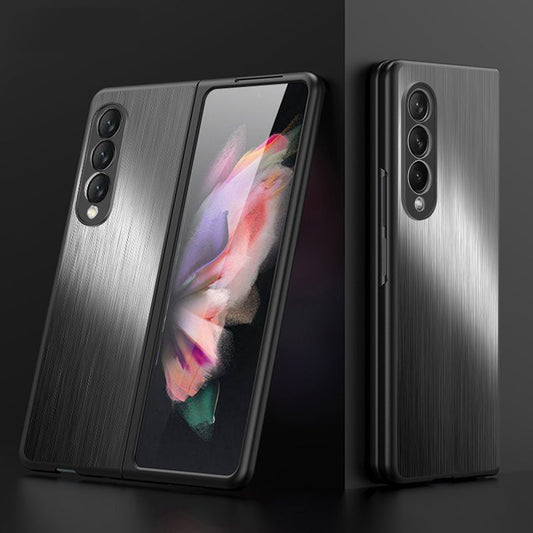 Stainless Steel Phone Case For Samsung Galaxy Z Fold 4 5G Metal Case