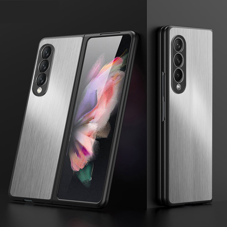 Stainless Steel Phone Case For Samsung Galaxy Z Fold 4 5G Metal Case