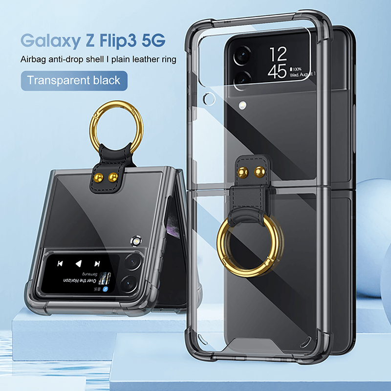 Samsung Galaxy Z Flip4 Flip3 5G Airbag Ring Holder Case