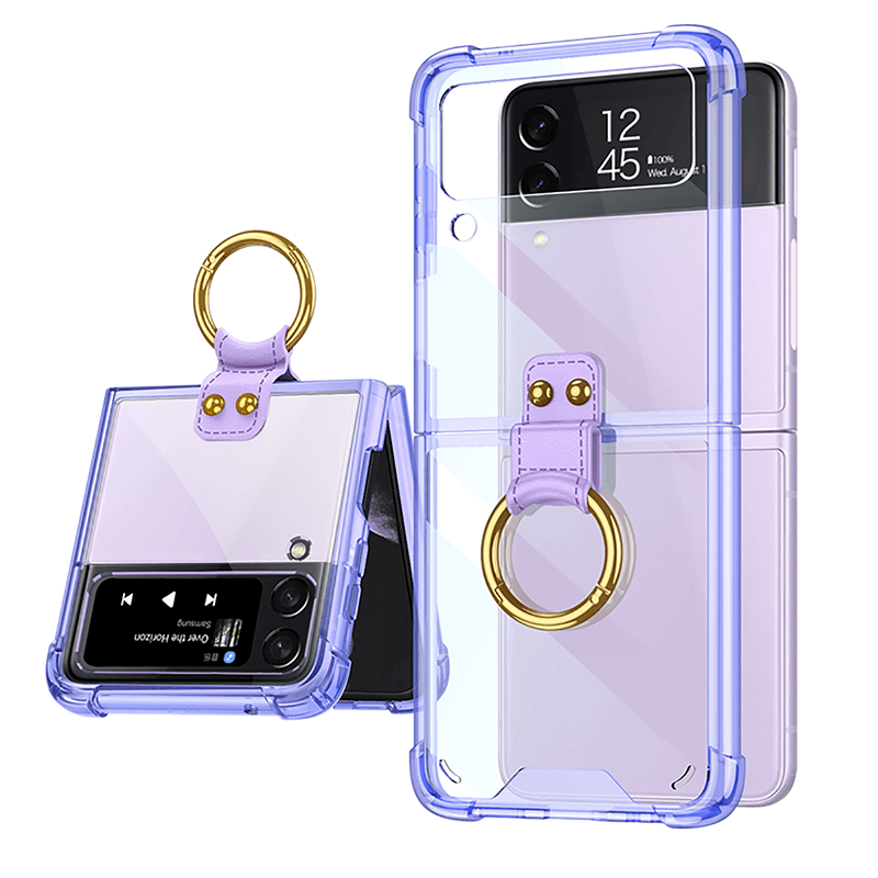 Samsung Galaxy Z Flip4 Flip3 5G Airbag Ring Holder Case