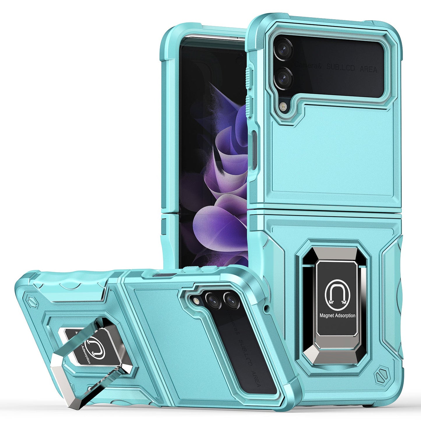 Built-in Kickstand Case for Samsung Galaxy Z Flip4 5G