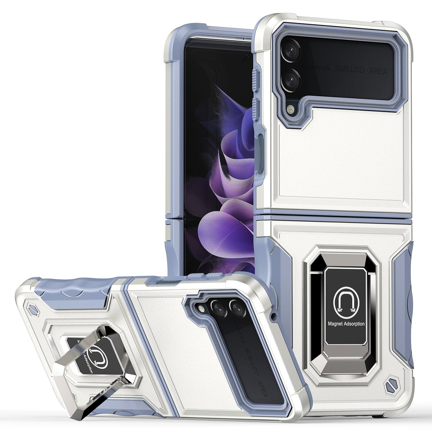 Built-in Kickstand Case for Samsung Galaxy Z Flip4 5G