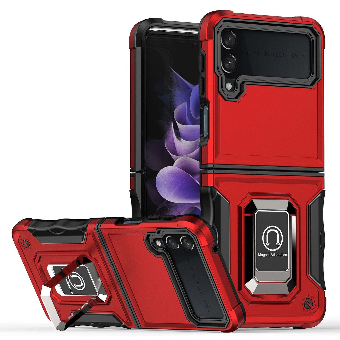 Built-in Kickstand Case for Samsung Galaxy Z Flip4 5G
