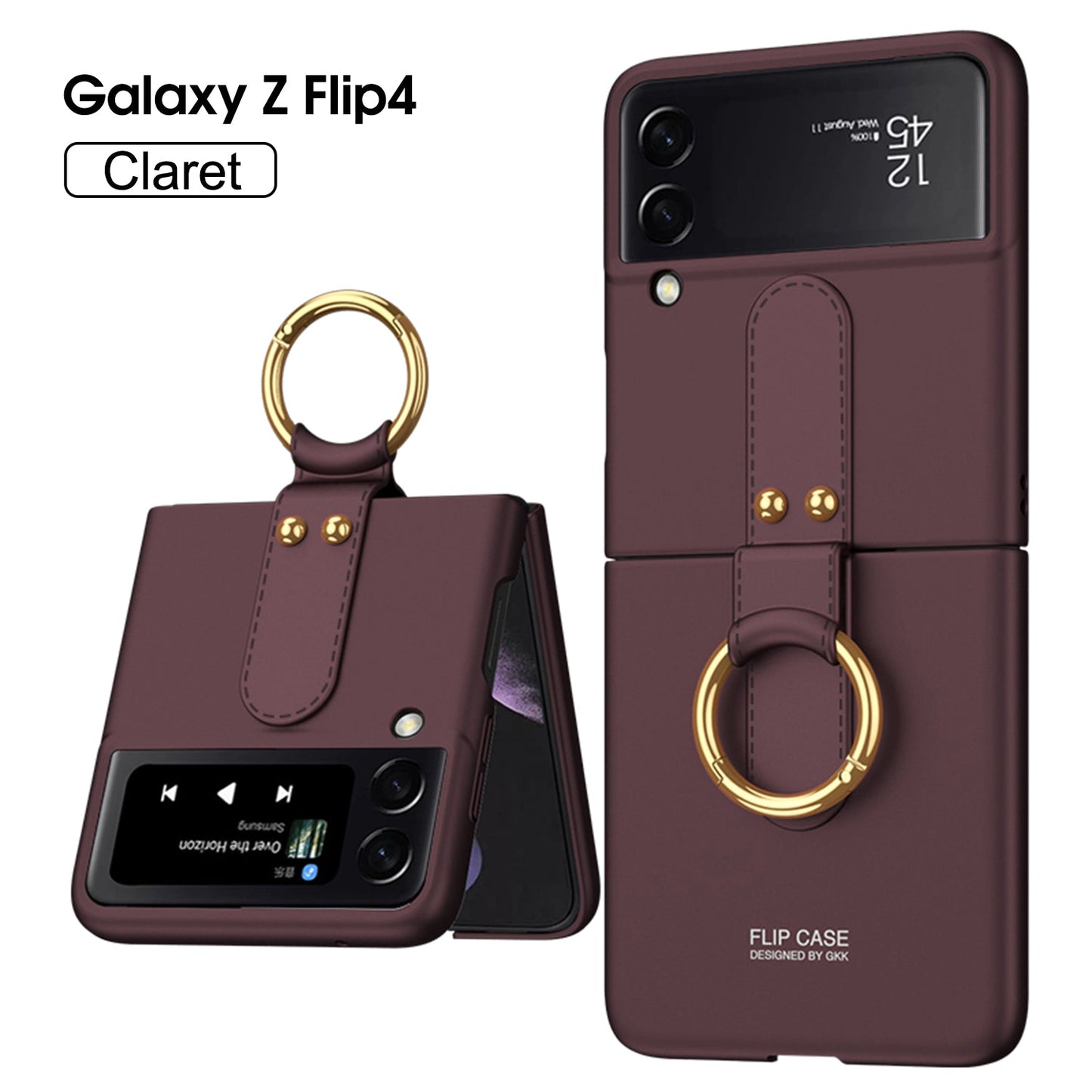 Ultra-Thin Galaxy Z Flip4 5G All-inclusive Electroplating Ring Case