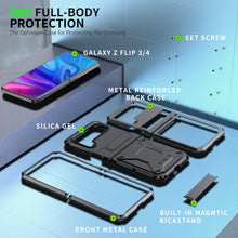 Charger l&#39;image dans la galerie, Aluminum Alloy Heavy Duty Military Protection Case For Samsung Galaxy Z Flip4 5G
