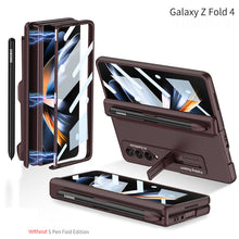 Carregar imagem no visualizador da galeria, Magnetic Hinge Ultra-Thin Samsung Galaxy Z Fold4 5G Case With Film &amp; Folding Support and S Pen Slot
