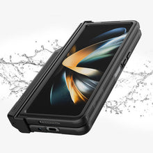 Load image into Gallery viewer, Full Protection Samsung Galaxy Z Fold4 5G Case with S pen Slot Camera Lens Protector and Stand
