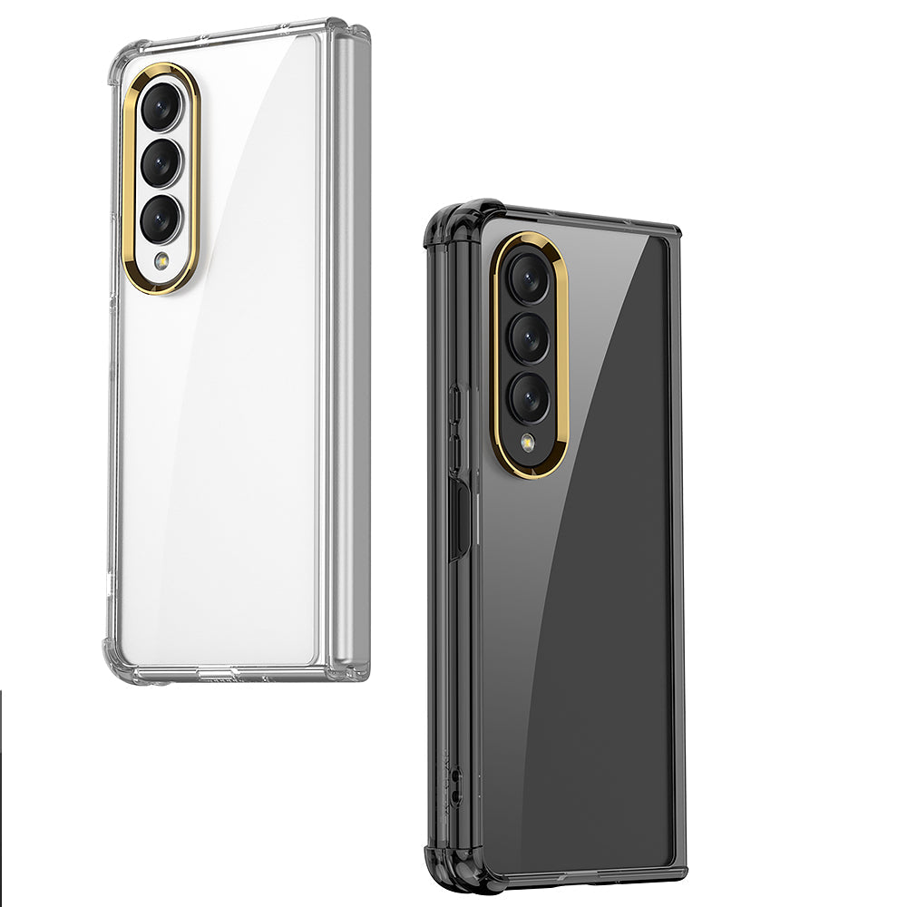 Galaxy Z Fold4 5G Airbag Anti-fall Shell Case and Membrane Integration Front Cover With Tempered Film