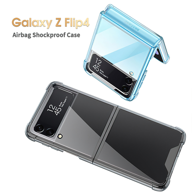 Samsung Galaxy Z Flip 4 5G Case Airbag Corner Hard Silicone Cover