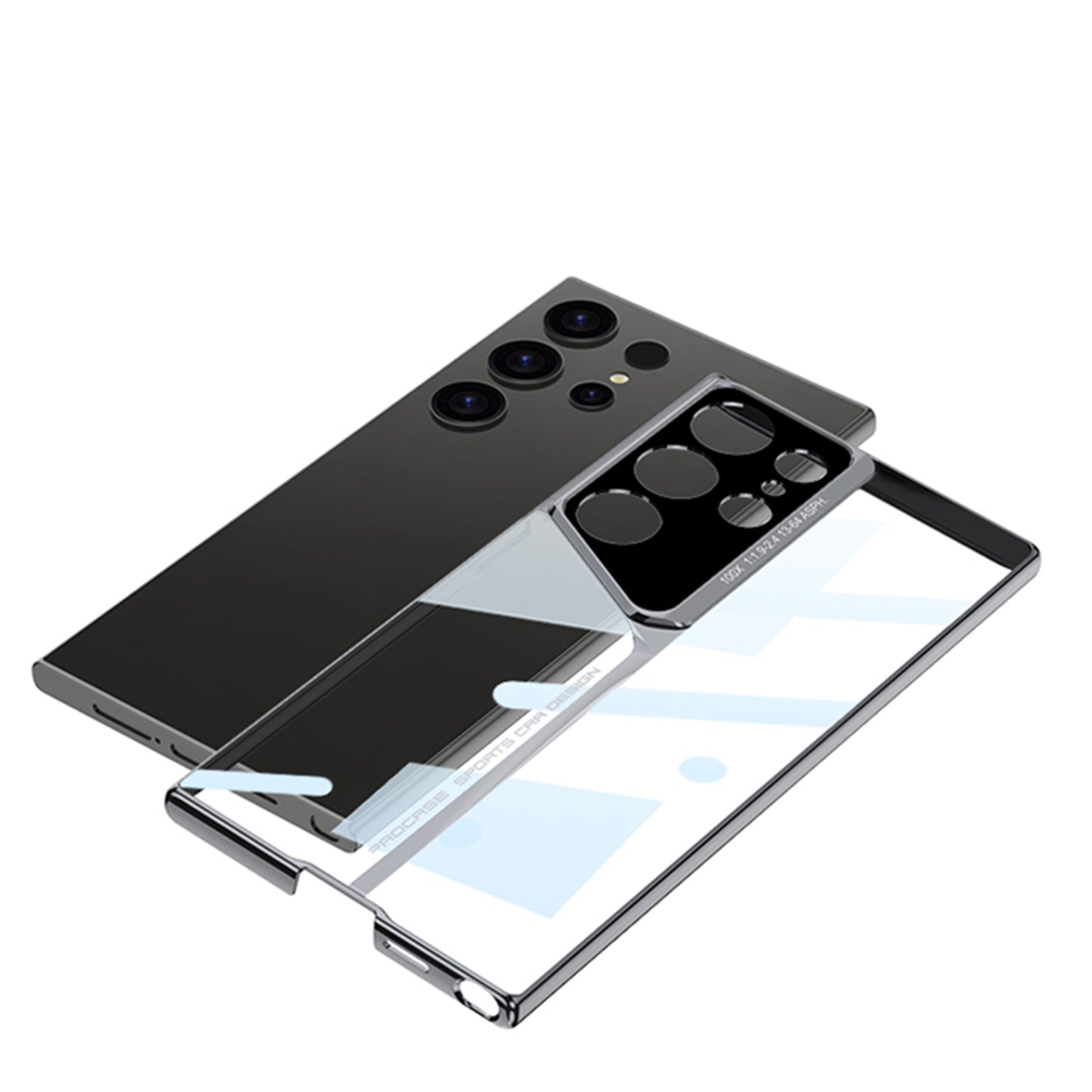 Transparent Electroplated Case For Samsung S24Ultra