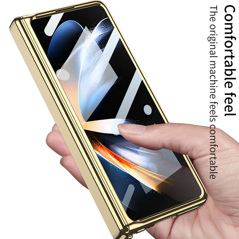 Magnetic Hinge Phantom Case For Galaxy Z Fold4 5G With Film Protector