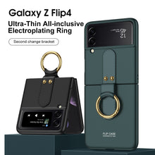 Load image into Gallery viewer, Ultra-Thin Galaxy Z Flip4 5G All-inclusive Electroplating Ring Case
