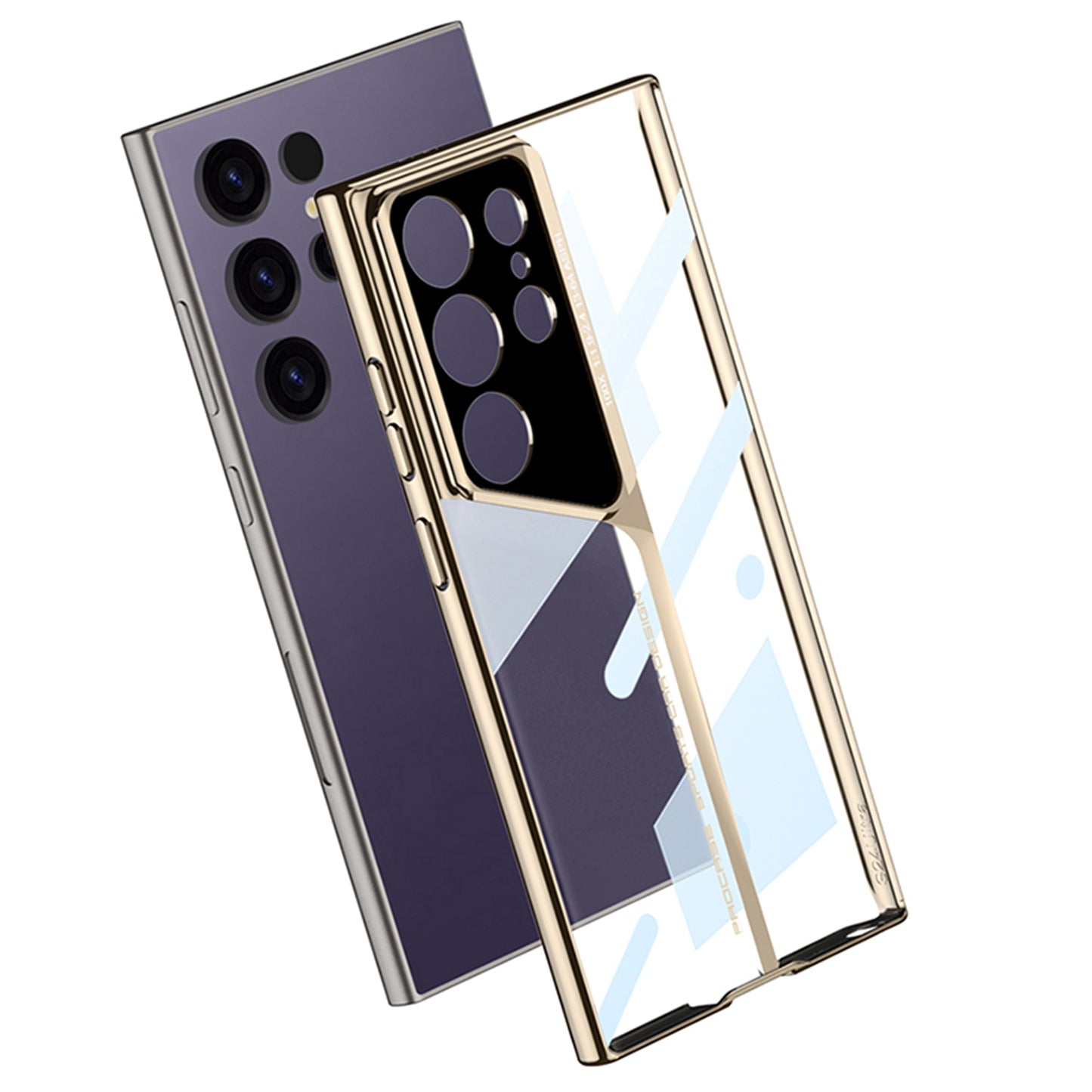 Transparent Electroplated Case For Samsung S24Ultra