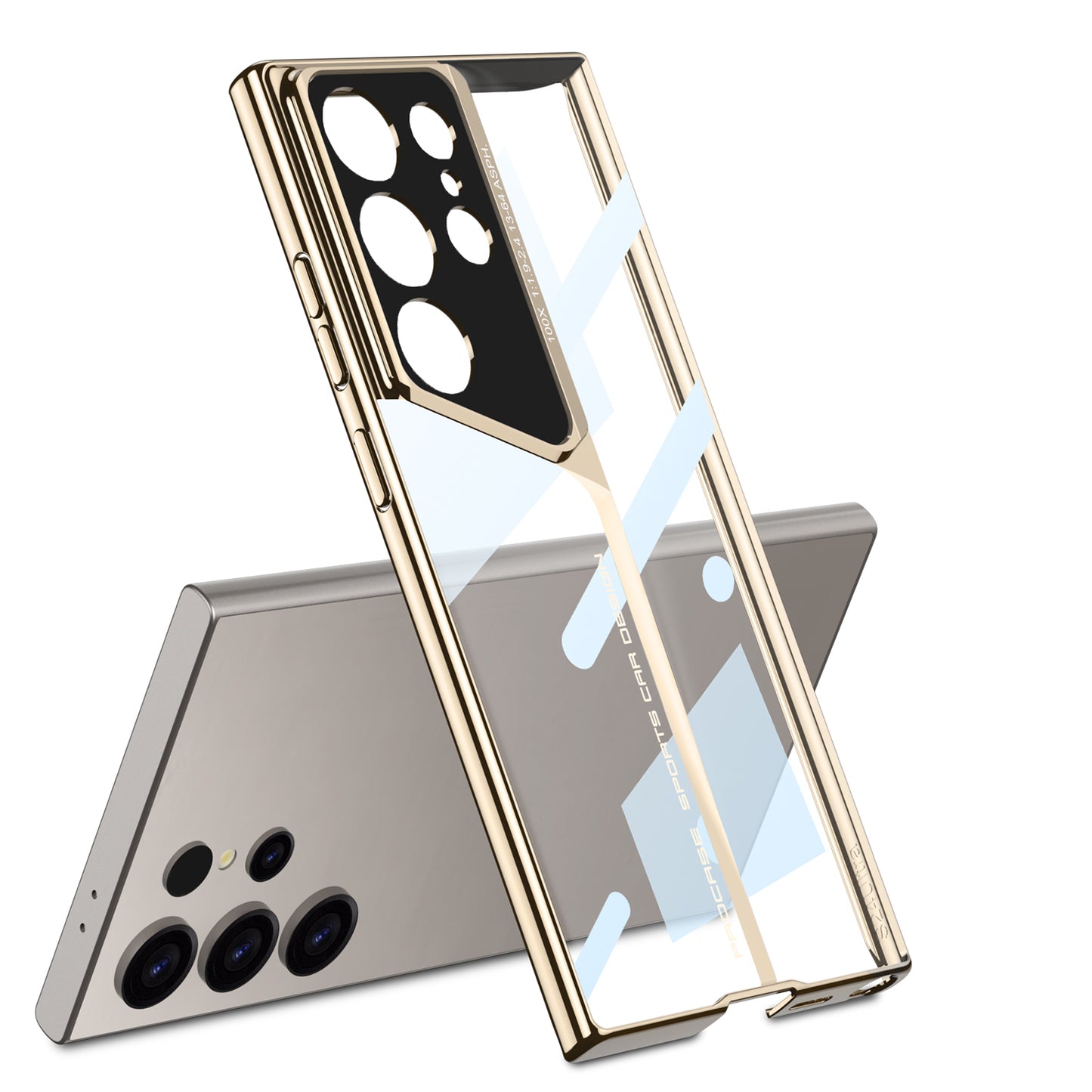 Transparent Electroplated Case For Samsung S24Ultra