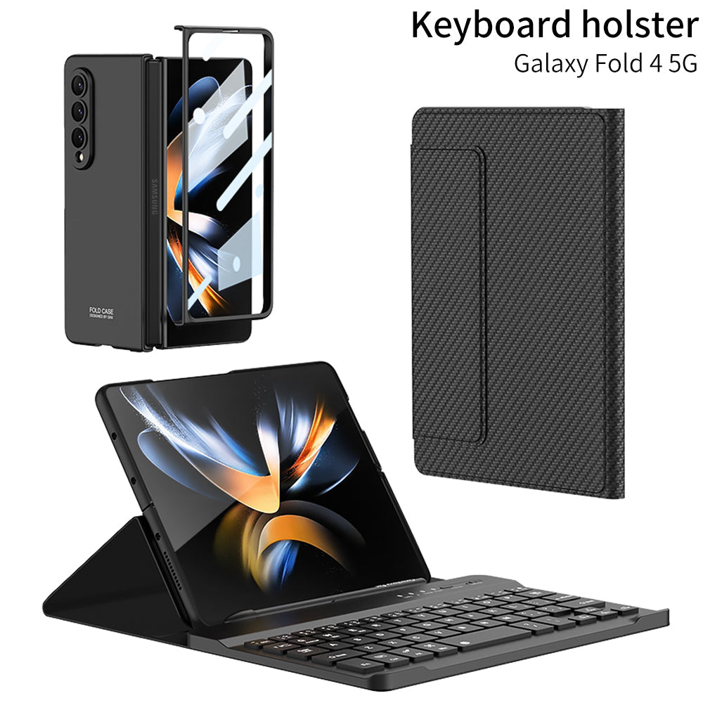 Bluetooth Keyboard For Galaxy Z Fold4/Fold3 5G With Full Protection Case and S Pen Slot