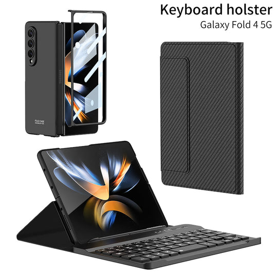 Bluetooth Keyboard For Galaxy Z Fold4/Fold3 5G With Full Protection Case and S Pen Slot